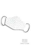 Leaf it to Luck Pure Cotton Face Mask - White Dove