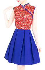 Legendary Doves & Sakura Cheongsam Dress