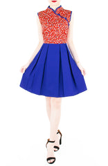 Legendary Doves & Sakura Cheongsam Dress