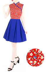 Legendary Doves & Sakura Cheongsam Dress