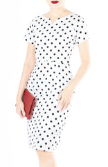‘Let’s Do The Polka’ Jeane Dress - White