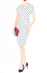 ‘Let’s Do The Polka’ Jeane Dress - White
