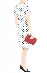 ‘Let’s Do The Polka’ Jeane Dress - White