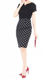 ‘Let’s Do The Polka’ Jeane Dress - Noir Black