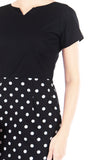 ‘Let’s Do The Polka’ Jeane Dress - Noir Black