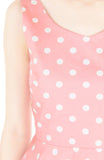 ‘Let’s Do The Polka’ Flare Midi Dress - Amaranth Pink
