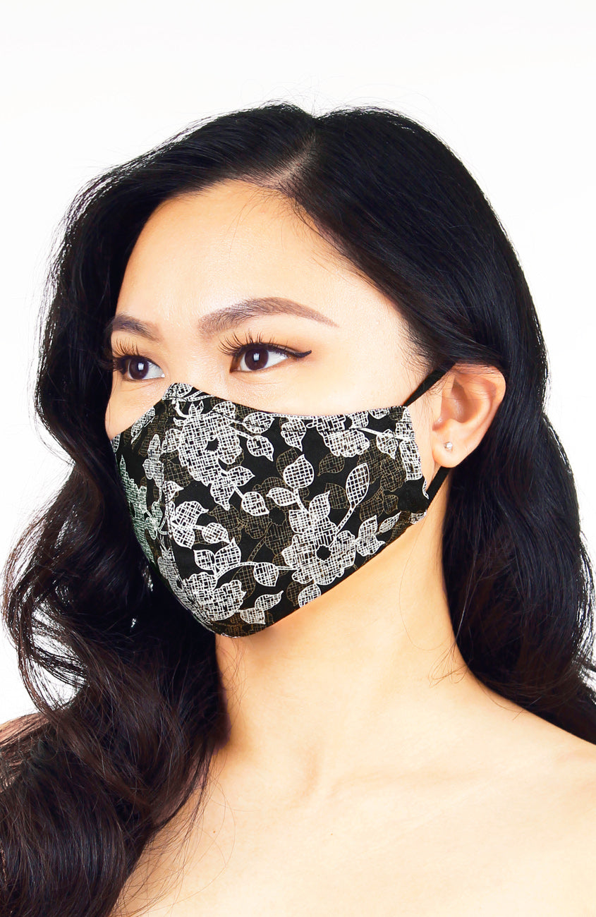 Liberty Lace Pure Cotton Face Mask