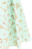 Lil’ French Patisserie Midi Flare Dress – Pastel Mint