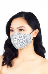 Little Oxford Blue Florets Pure Cotton Face Mask