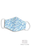 Little Porcelain Blue Blossoms Pure Cotton Face Mask