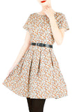 Living Lightheartedly Flare Dress with Short Sleeves
