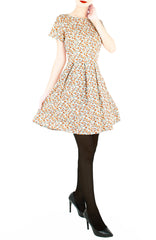 Living Lightheartedly Flare Dress with Short Sleeves