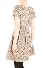 Living Lightheartedly Flare Dress with Short Sleeves