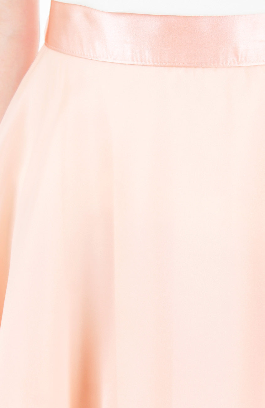 Loveliest Ballet Organza Flare Skirt - Light Peach