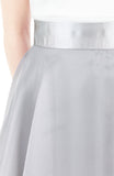 Loveliest Ballet Organza Flare Skirt - Light Silver