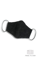 MASQUERADE Luxe Lace Mask - Haute Black