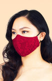 MASQUERADE Luxe Lace Mask - Romantic Ruby