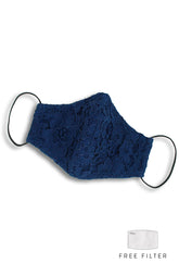 MASQUERADE Luxe Lace Mask – Royal Blue