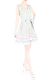 Magical Christmas Carousel Wrap Dress with Belt
