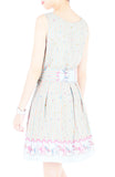 Magical Christmas Carousel Wrap Dress with Belt