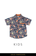 BOYS Magnificent Sakura Mandarin Collar Shirt