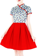 Majestic Porcelain Cheongsam Dress