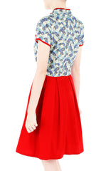 Majestic Porcelain Cheongsam Dress