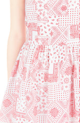 Mediterranean Mosaique Getaway Maxi Dress - Red