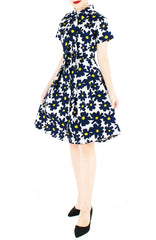 Midnight Jazz Rendition Emma Two-way Shirtdress