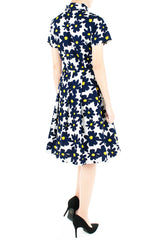 Midnight Jazz Rendition Emma Two-way Shirtdress