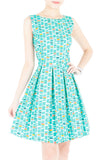 Modernist Stained Glass Art Flare Dress