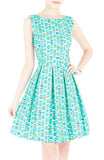 Modernist Stained Glass Art Flare Dress