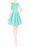 Modernist Stained Glass Art Flare Dress