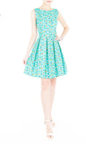 Modernist Stained Glass Art Flare Dress