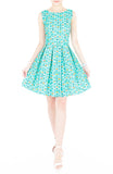 Modernist Stained Glass Art Flare Dress