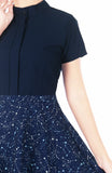 Moonlight Galaxy Clara Dress - Midnight Blue