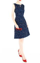 Moonlight Galaxy Stella Dress – Midnight Blue