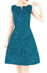 Moonlight Galaxy Stella Dress - Turquoise