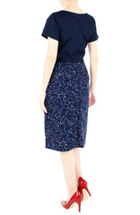 Moonlight Galaxy Jeane Dress - Midnight Blue