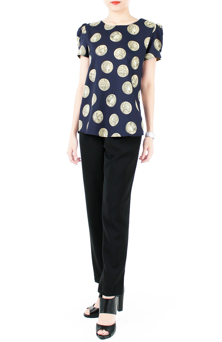 Mythical Hellenistic Coins Blouse