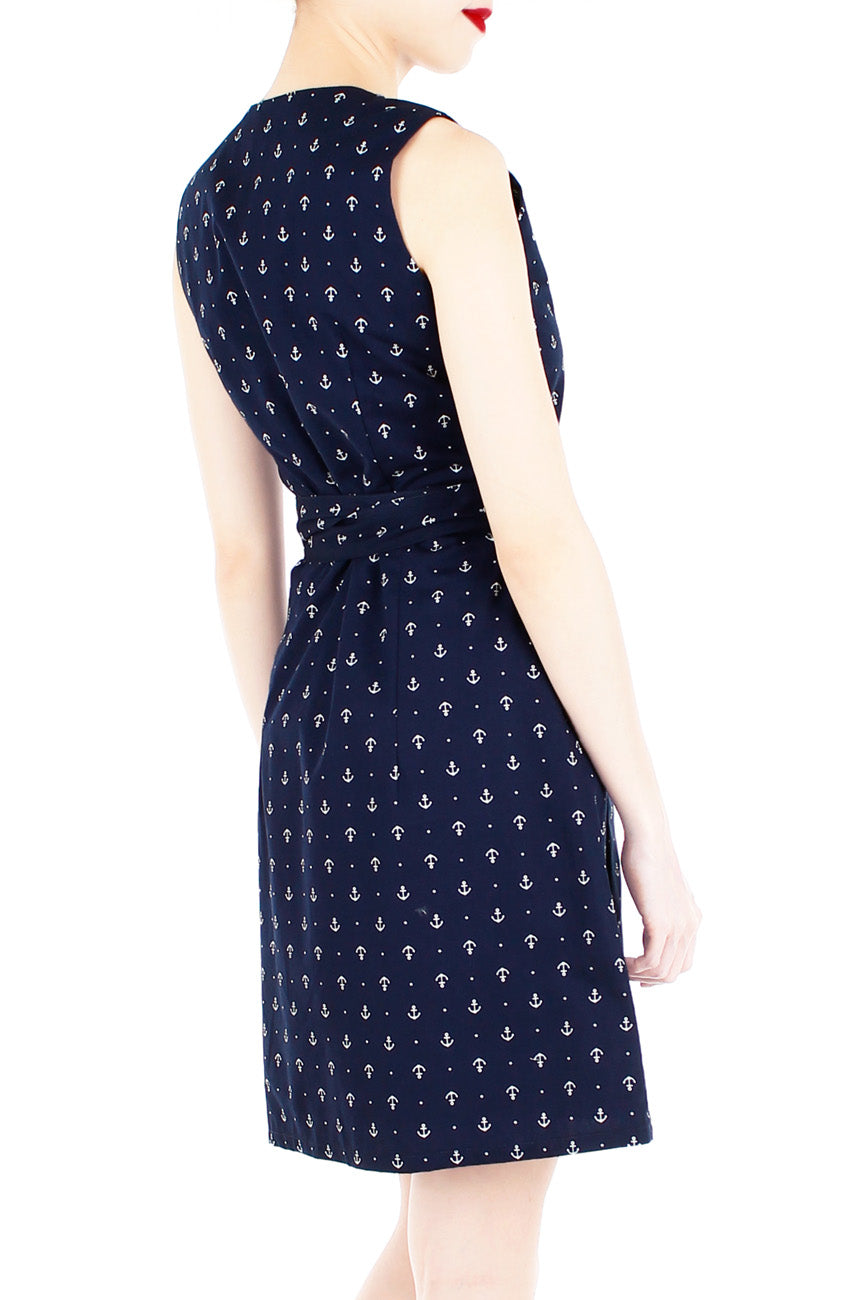 Nautical Chronicals A-Line Button Down Dress