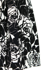 Night Rose A-Line Button Down Dress