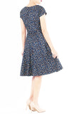 Night Prairie Flare Tea Dress
