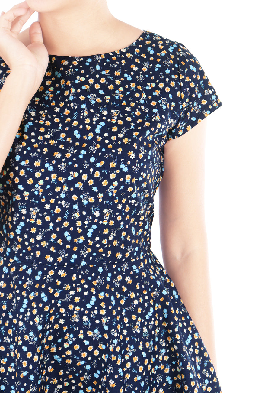 Night Prairie Flare Tea Dress