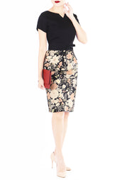Noir Camellias Jeane Dress