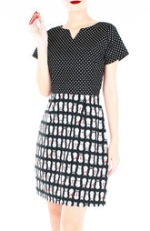 Novel Neko & Dots Vera Dress with Short Sleeves
