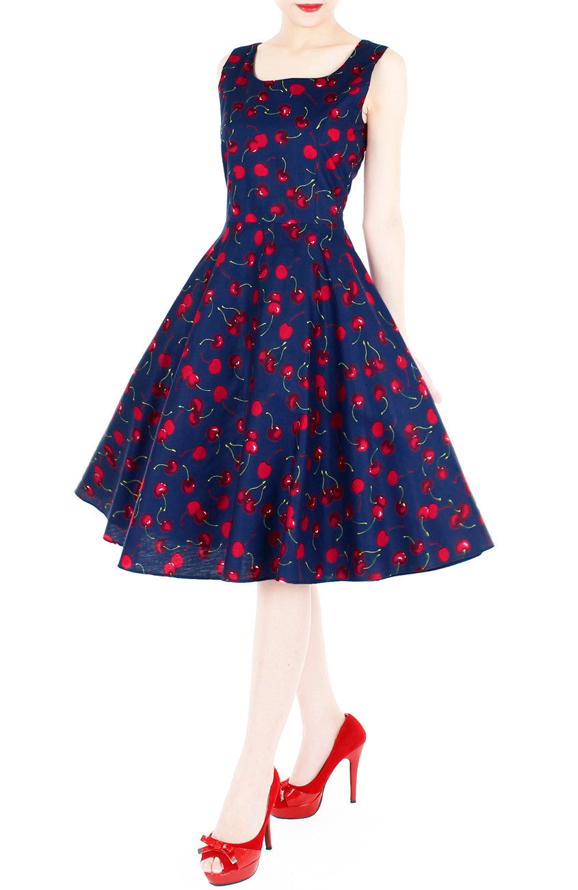 Oh, So Sweet Cherries! Flare Midi Dress