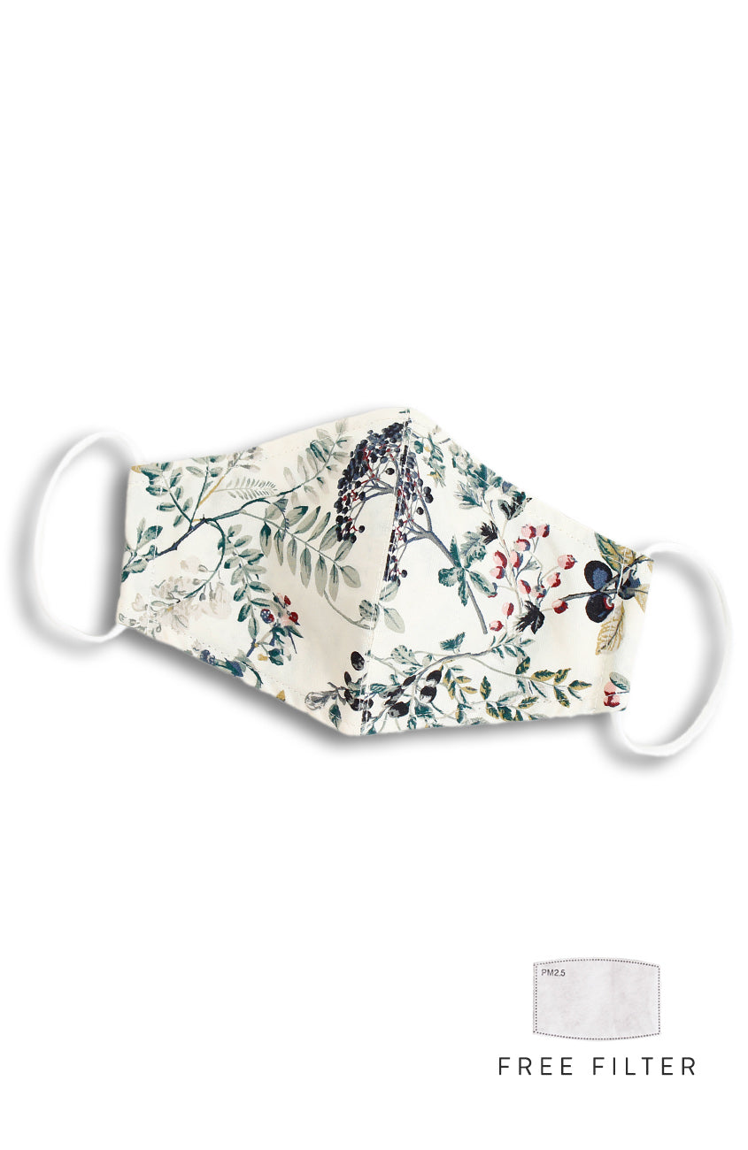 Olive Berries Pure Cotton Face Mask