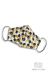 Olive Posies Pure Cotton Face Mask