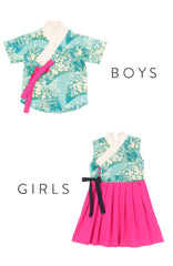 BOYS Opulent Jade Sakura Hanbok